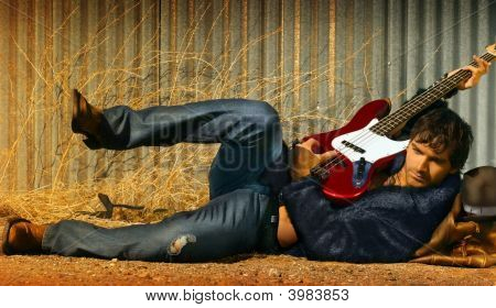 Man And Guitar
