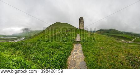 Ancient Alanian Necropolis (city Of Dead)  In Dargavs Village, North Ossetia Alania, Russia