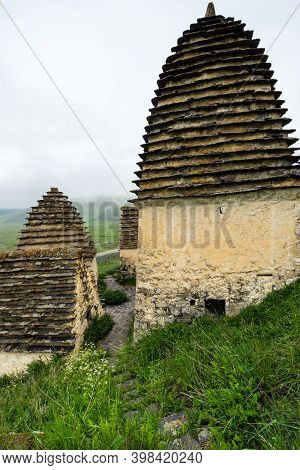 Ancient Alanian Necropolis (city Of Dead)  In Dargavs Village, North Ossetia Alania, Russia