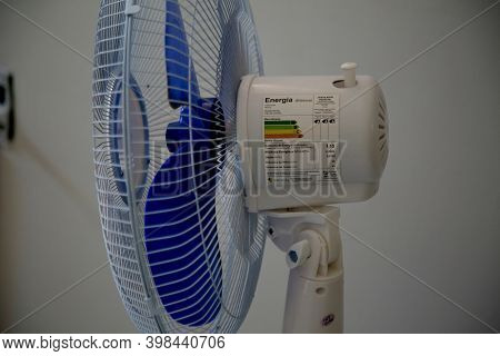 Salvador, Bahia Brazil - October 27, 2020: Procel Seal That Certifies Fans On The Appliance\'s Elect