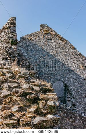 Restormel Castle Near Lostwithiel . This Is One Of The Four Chief Norman Castles Of Cornwall. The Ca