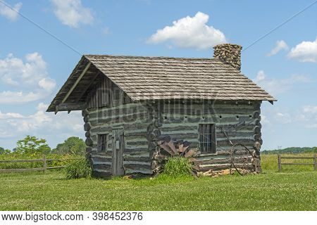Restored Prairie Home In A Restored Prairie In Goose Lake Prairie State Natural Area In Illinois