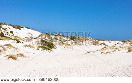 Coastal Sand Dune Landscape Of Fish Hoek, Cape Town
