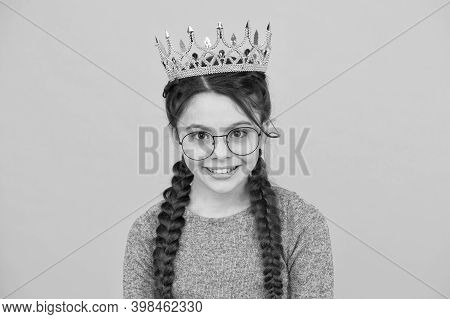 Excellent Pupil. Success And Happiness. Smartest Princess. Intelligent Princess. Little Smart Girl W
