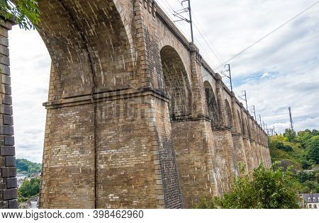 Morlaix, France - August 28, 2019: View Of A Viaduct Of Morlaix, Department Of Finistere, Brittany, 
