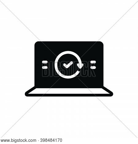 Black Solid Icon For Completely Perfectly Totally Entirely Wholly Upload System Data