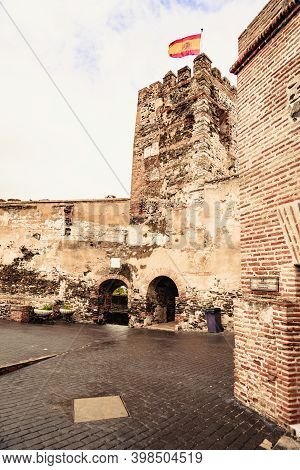 Fuengirola, Malaga, Spain - January 25, 2020: Sohail Castle, Historical Fortification For Coastal De
