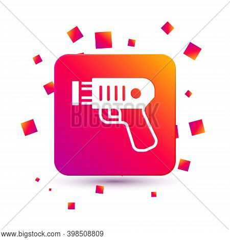 White Police Electric Shocker Icon Isolated On White Background. Shocker For Protection. Taser Is An