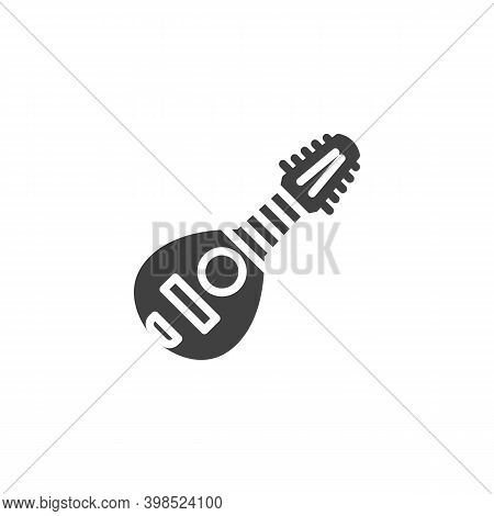 Bandurria Musical Instrument Vector Icon. Filled Flat Sign For Mobile Concept And Web Design. Mandol
