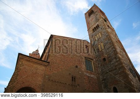 The Civic Tower Of The Town Of Citta Della Pieve In Umbria, Italy. High Quality Photo