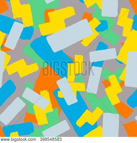 Ufo Camouflage Of Various Shades Of Blue, Yellow, Orange And Grey Colors