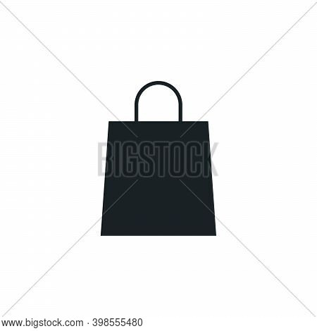Shopping Bag Icon. Gift Icon, Store Sale Concept, Go Shopping. Stock Vector Illustration Isolated On