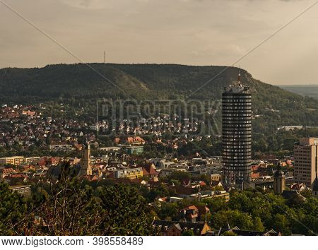 View On Jenas Cityscape And Church At Summer From Landgrafen