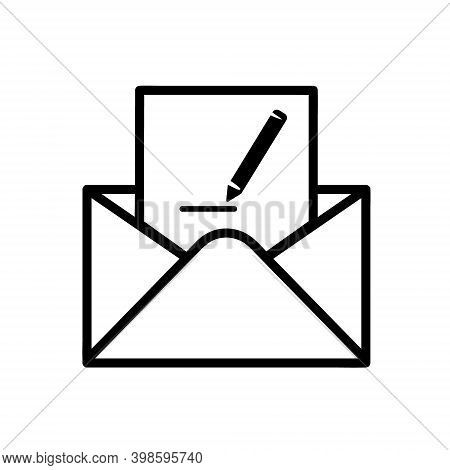 Mail Icons Isolated. Email Vector Stock Symbol Eps10 On White Background