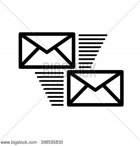 Mail Icons Isolated. Email Vector Stock Symbol Eps10 On White Background