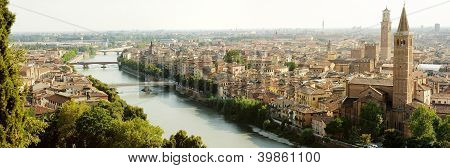 vacker panoramautsikt över Verona