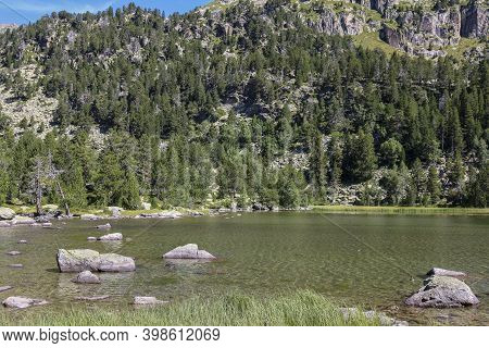 Ratera Lake In The Morning At Summer.