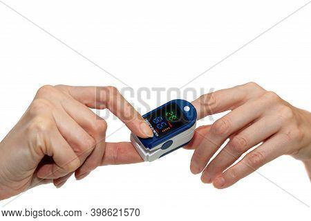 Pulse Oximeter Used To Measure Pulse Rate And Oxygen Levels