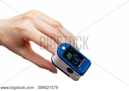 Pulse Oximeter Used To Measure Pulse Rate And Oxygen Levels