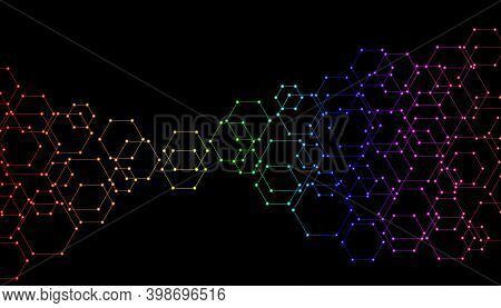 Hexagon Background.polygonal Design. Futuristic Minimalism.vector Abstract Colorful Hexagon Backgrou