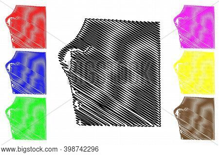 Mason County, Michigan (u.s. County, United States Of America, Usa, U.s., Us) Map Vector Illustratio
