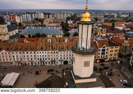 Ivano-frankivsk, Ukraine September 26, 2020: The Cathedral And The Streets Of The City Near It.