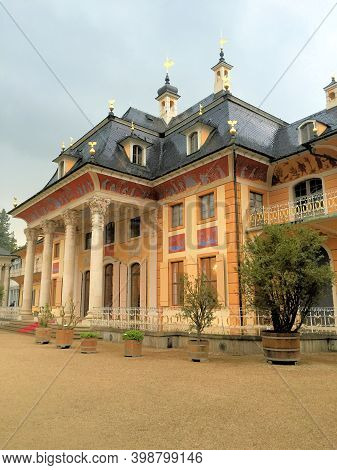 Pillnitz Castle In The Area Of Dresden In Germany 27.5.2016