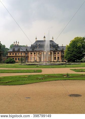 Pillnitz Castle In The Area Of Dresden In Germany 27.5.2016
