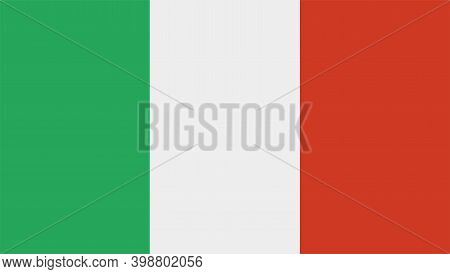 National Flag Of Italy, European Country Flag.