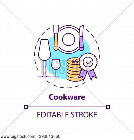 Cookware Concept Icon. Spending More For High Quality Product Idea Thin Line Illustration. Highest-p