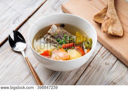 Oriental Shorpa Soup With Lamb And Vegetables