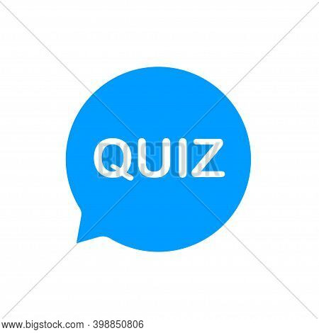Quiz. Sticker For Social Media Content. Search Buuble Quiz.