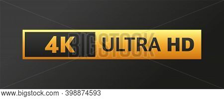 Modern Tv Full Hd 4k, Great Design For Any Purposes. Set Technology Signs. Vector Illustration.