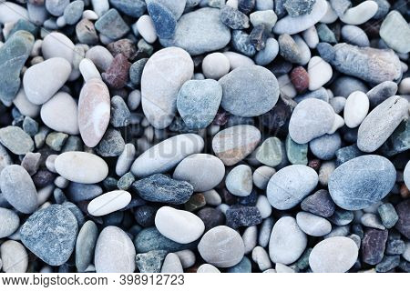 Seastone Texture, Sea Pebbles By The Sea