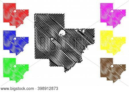 Carver County,  Minnesota (u.s. County, United States Of America, Usa, U.s., Us) Map Vector Illustra