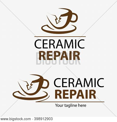Fix Broken Ceramic Cap Logo. Restoration Ceramics, Dishes, Vases.