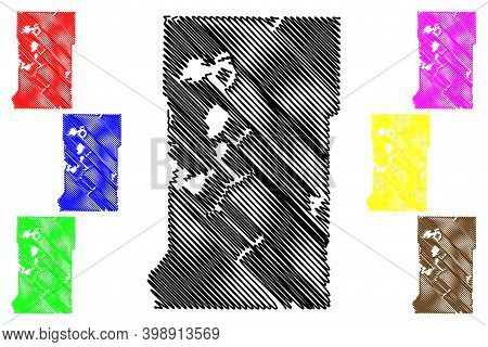 Crow Wing County,  Minnesota (u.s. County, United States Of America, Usa, U.s., Us) Map Vector Illus