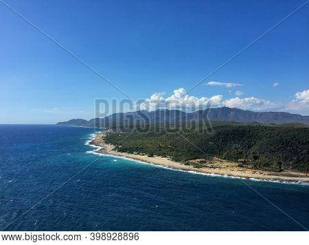 View Over A Sea Strait Near Santiago De Cuba 1.1.2017