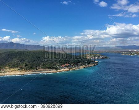 View Over A Sea Strait Near Santiago De Cuba 1.1.2017
