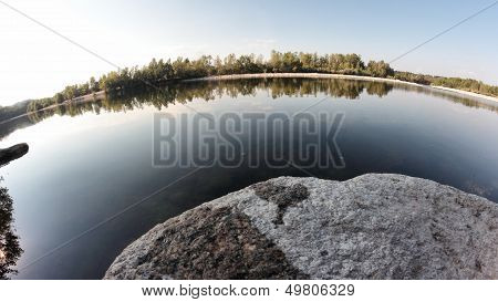 Body Of Water In A Fish-eye View