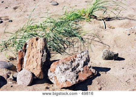 Rocks On A Beach