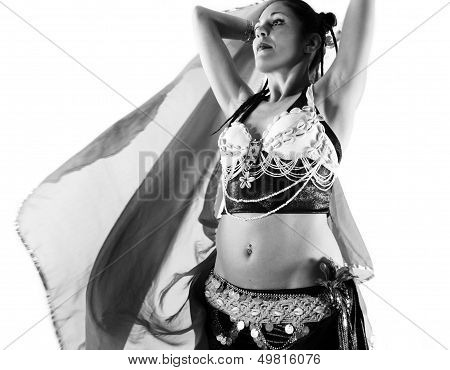 beautiful female belly dancer