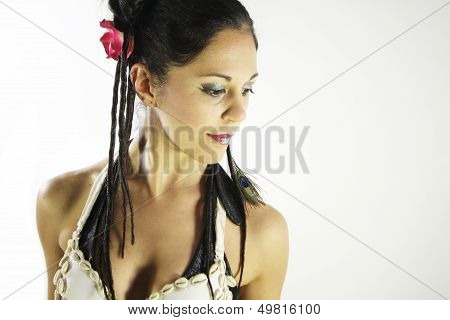 beautiful female belly dancer