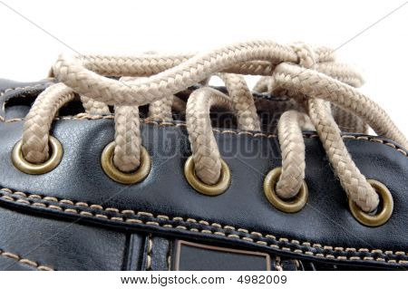Macro di una scarpa