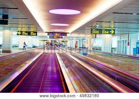Travellators At Airport