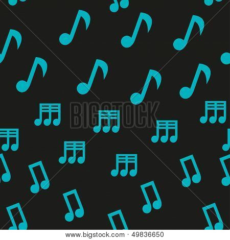 Musical Notes Seamless Pattern