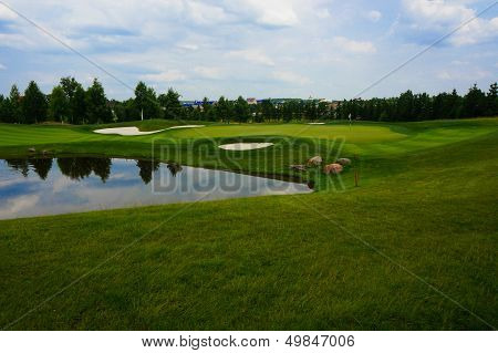 Landscape of golf field