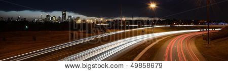 Calgary Skyline and Highway