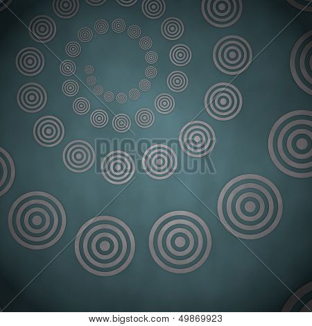 3D Render Of A Vintage Sight Disk Label  On Vintage Background