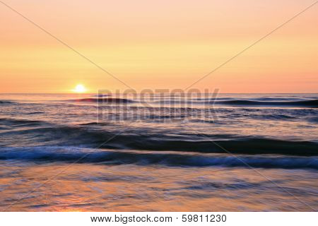 Beautiful sunset over the sea